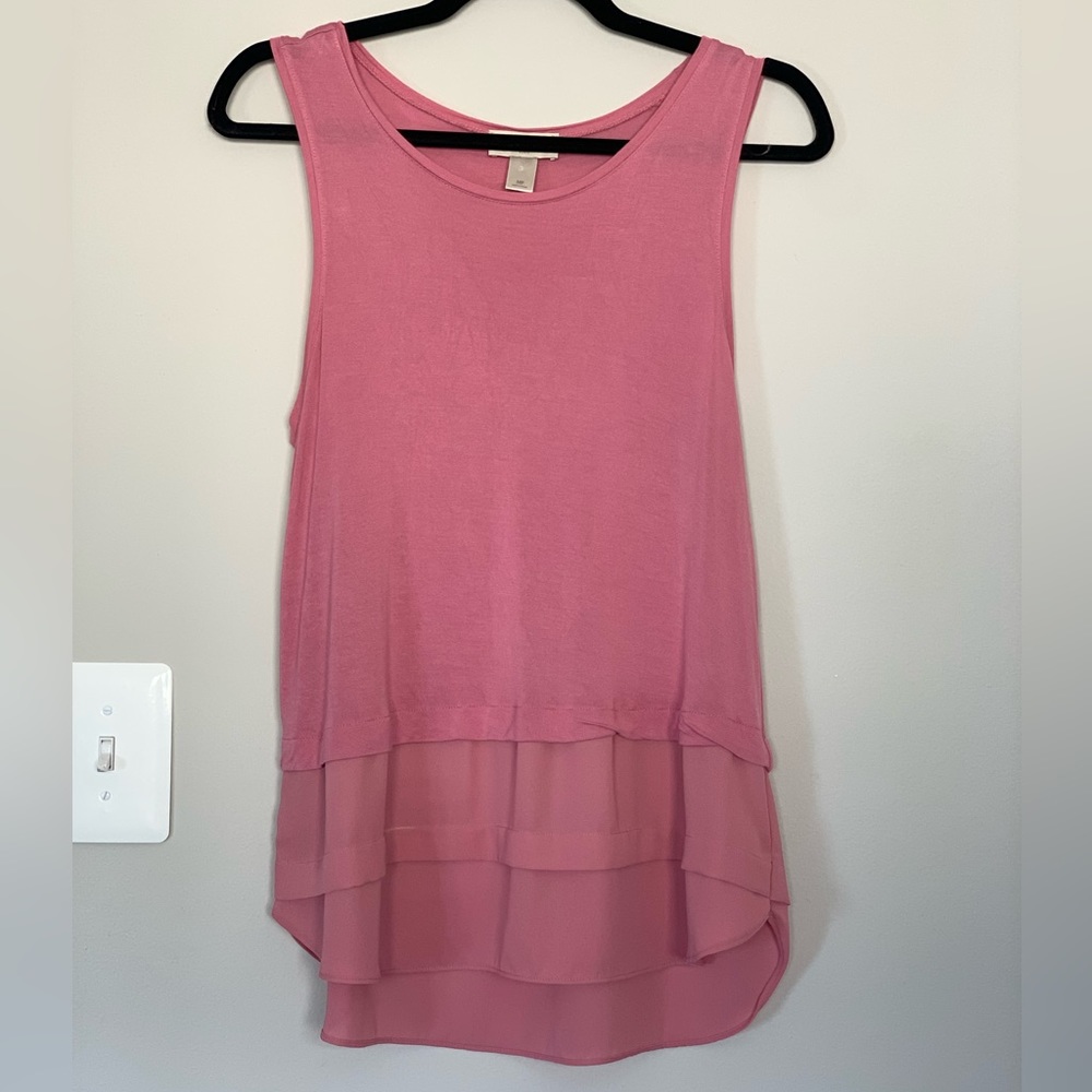 Loft Outlet Pink Tank Top Summer